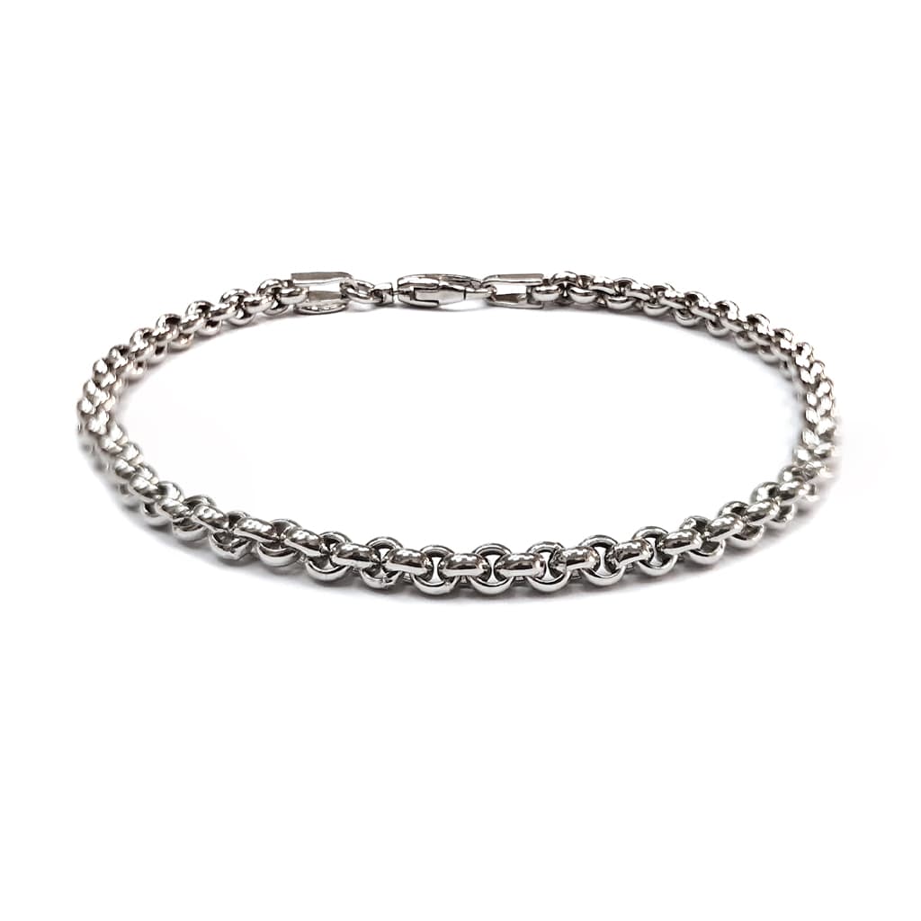 Дамска гривна от бяло злато 14 карата