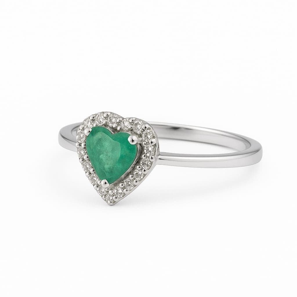 пръстен смарагд и диаманти 3