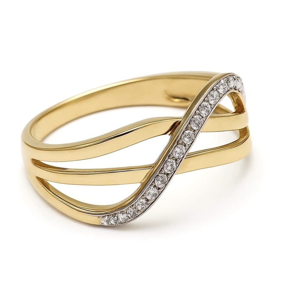 Елегантен дамски пръстен с цирконий