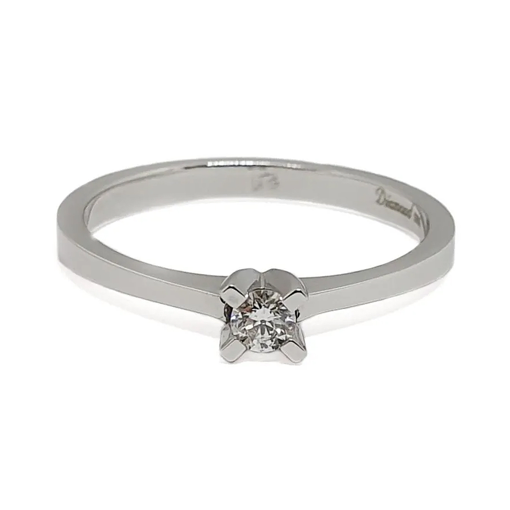 Prasten Ot Byalo Zlato 14 K S Diamant 009 Karata