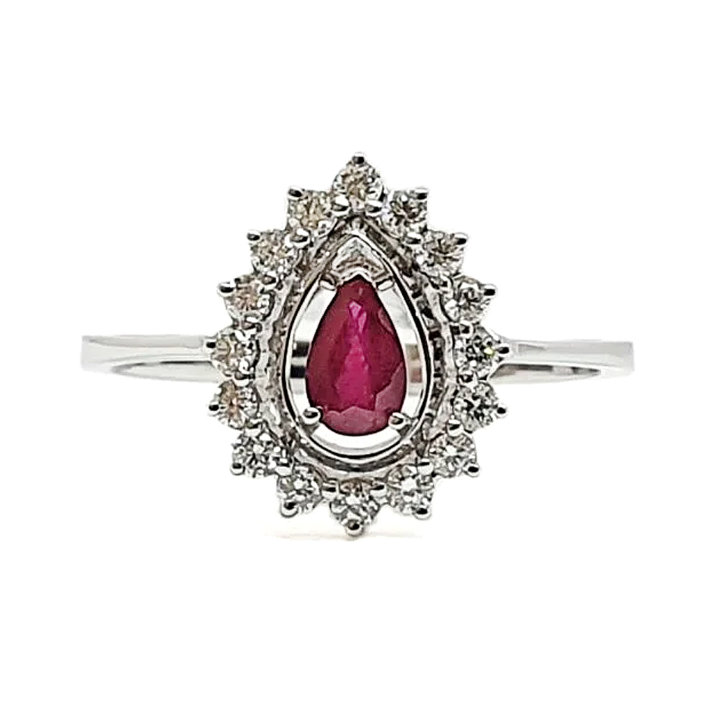 Prasten S Rubin 025 K Vav Forma Kapka I Diamanti