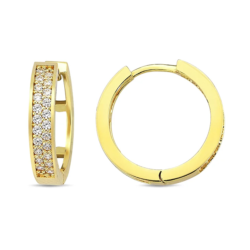 Obeczi Halki Ot Zhalto Zlato 14 K S Dva Reda Ot Czirkoni 237gr