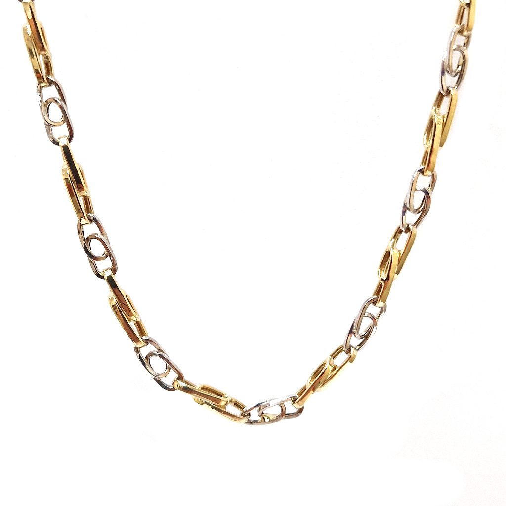 Zlatno Kolie Sachetanie Byalo I Zhalto Zlato 14 K 3