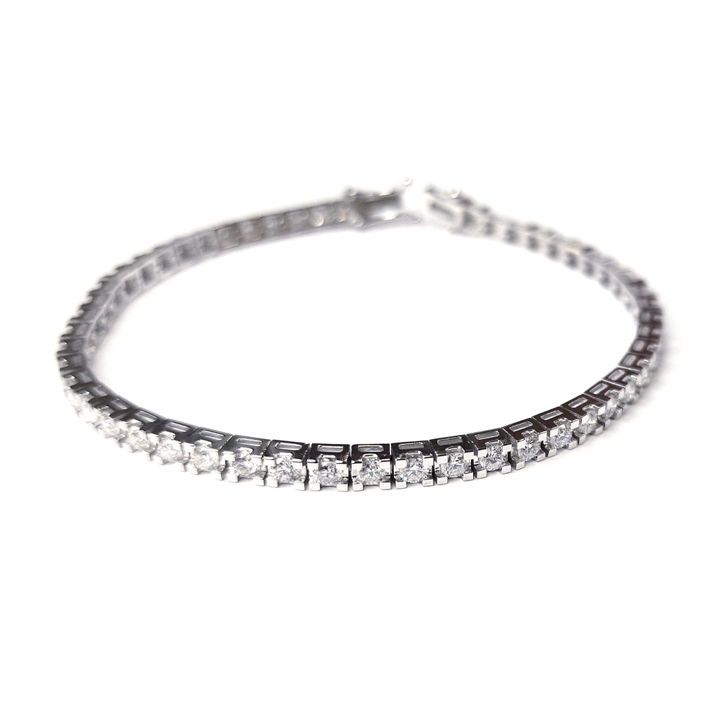 Diamantena Grivna Ot Byalo Zlato 14 Karata 4