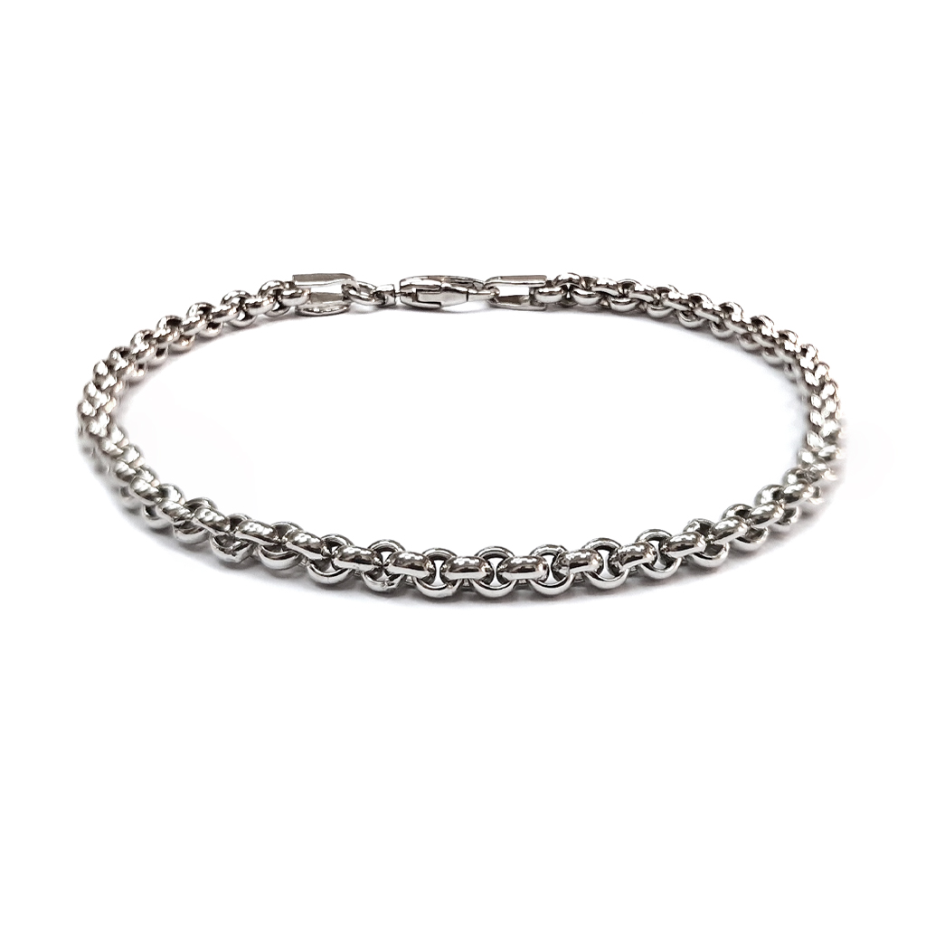 Damska Grivna Ot Byalo Zlato 14 Karata