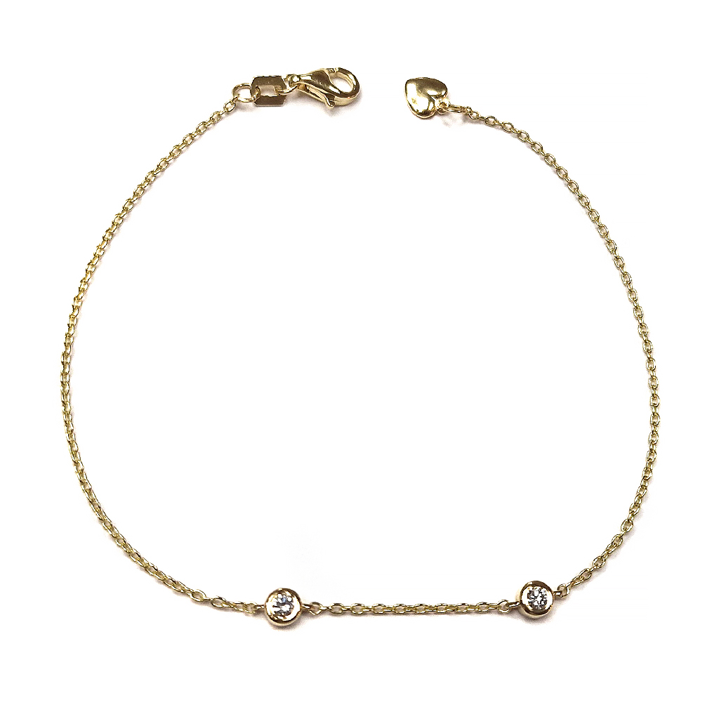 Damska Grivna Ot Zhalto Zlato 14 K S Diamanti 010 K 3