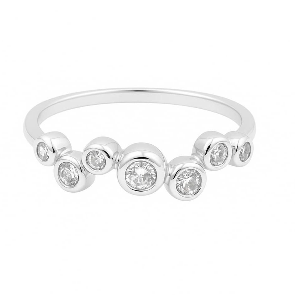 Елегантен пръстен от бяло злато