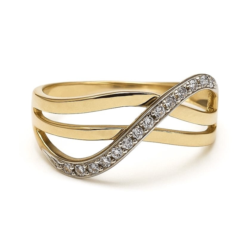 Елегантен дамски пръстен с цирконий