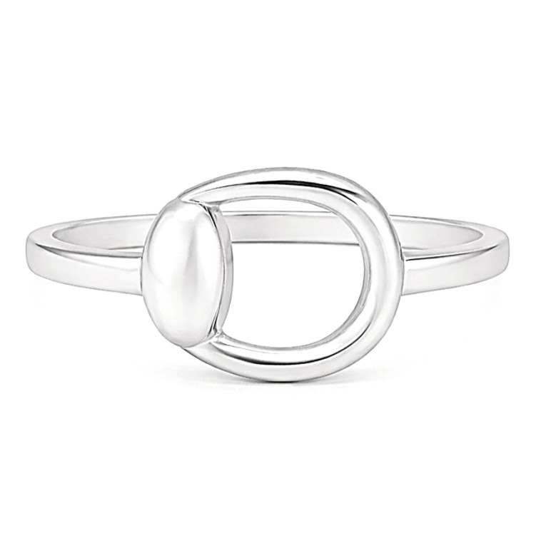 Пръстен от бяло злато 14 карата